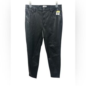 NEW Pistola Faux Leather Ankle Pants Black Size 33